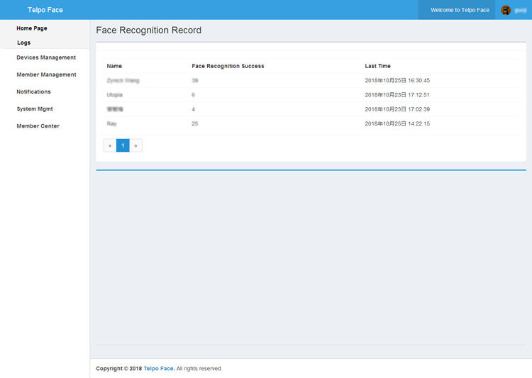 Telpo Face Recognition Platform