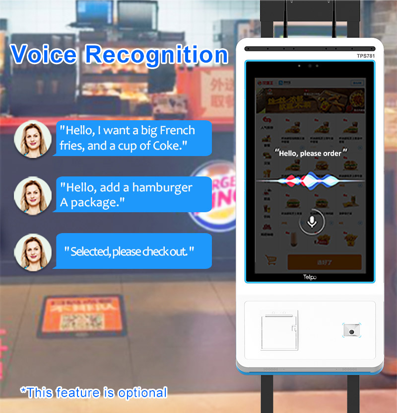 Food Self-Ordering Kiosk Machine