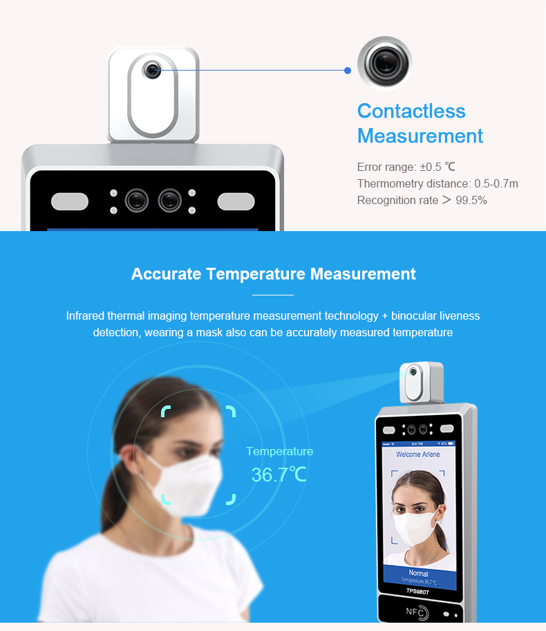 Face Recognition Tempeture Measurement Terminal