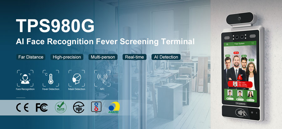 AI Face Recognition Fever Screening Terminal India