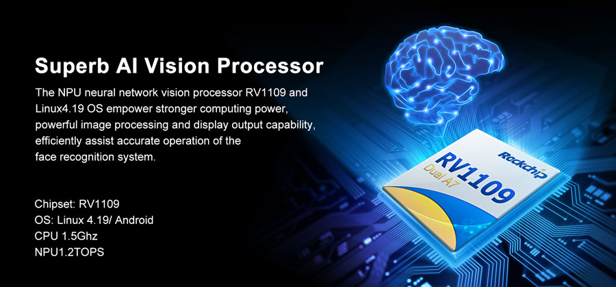 Linux Face Recognition Machine with AI Vision Processor