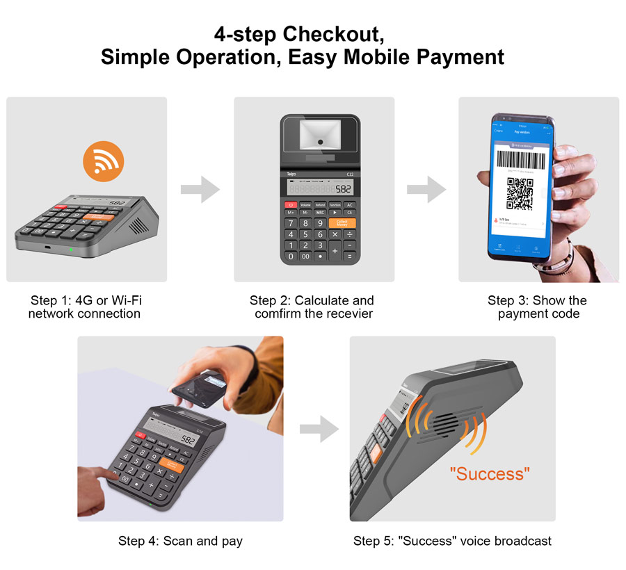 Wireless Numeric Keypad Mini Cash Register Calculator