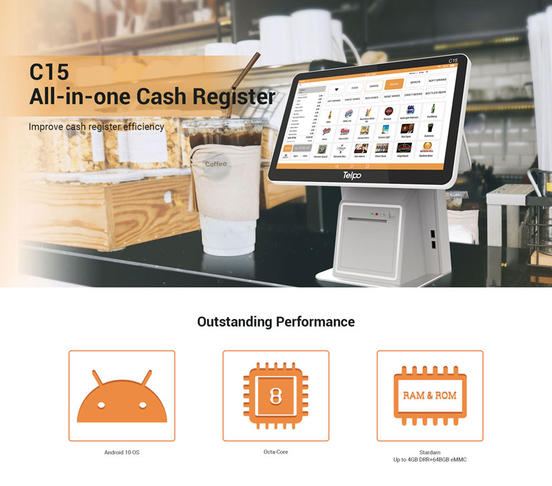 All-in-one Cash Register with Receipt Printer