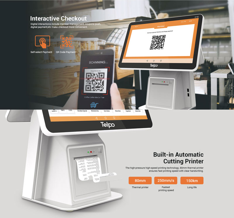 All-in-one Cash Register with Receipt Printer