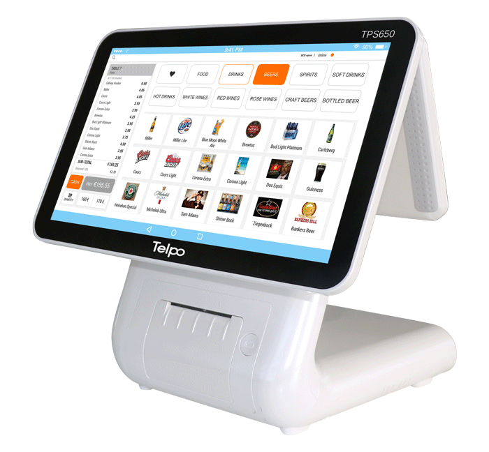 Smart All-in-one Commercial Cash Register with Thermal Graphic Printer