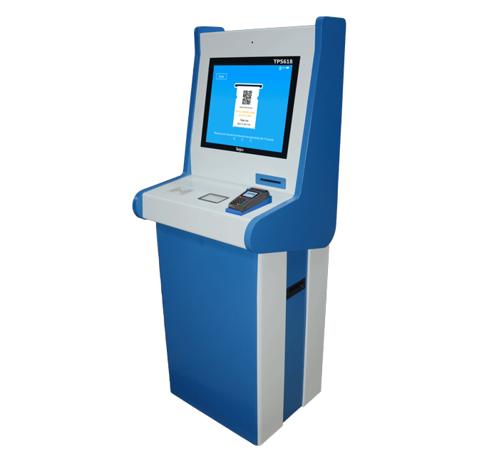 19 inch Touch Screen Self Service Ticketing Kiosk Machine
