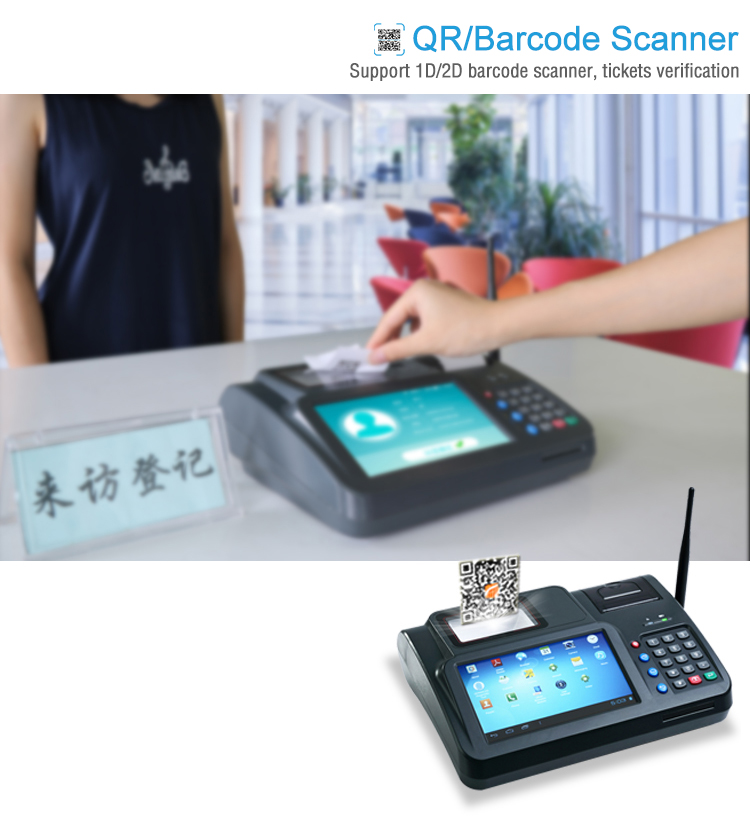 All-in-one Desktop POS with Keypad Antenna