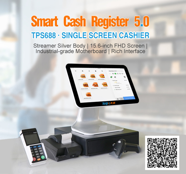 retail smart cash register machine tps688
