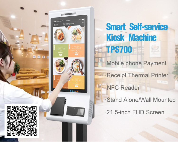 smart cash register machine kiosk tps700 telpo