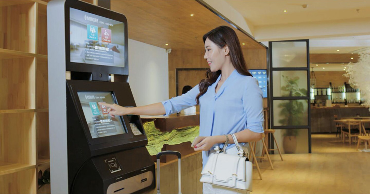 Self-service Check-in Kiosk Machine