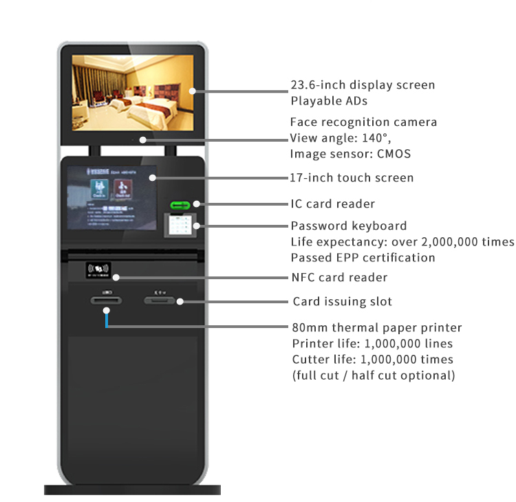 Self-service Check-in Kiosk Machine