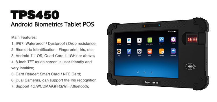 Android Biometric Tablet POS