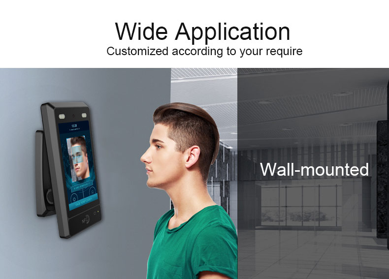 8-inch IP54 Android Face Recognition Access Control Terminal