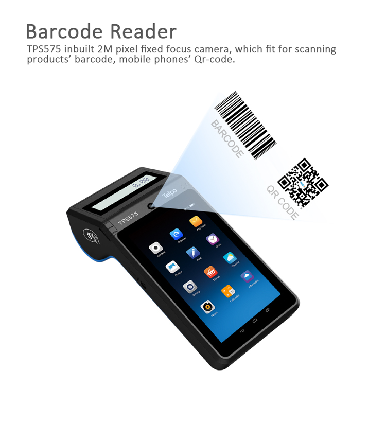 Dual Screen Desktop Smart POS with Barcode Scanner