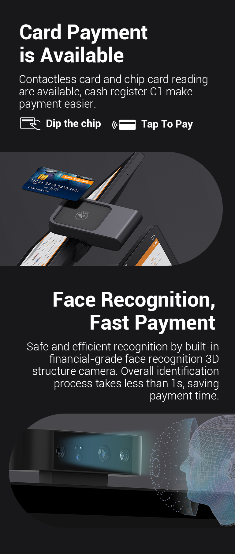 Face and Voice Recognition AI POS Register