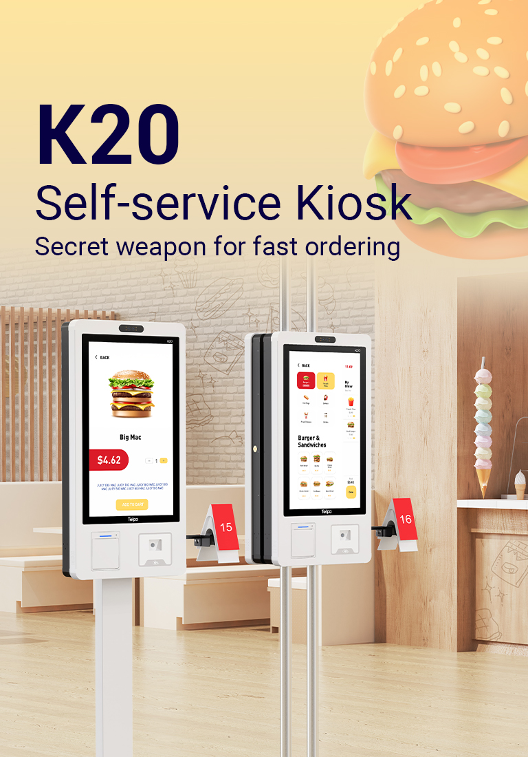 Food Self-Ordering Kiosk Machine