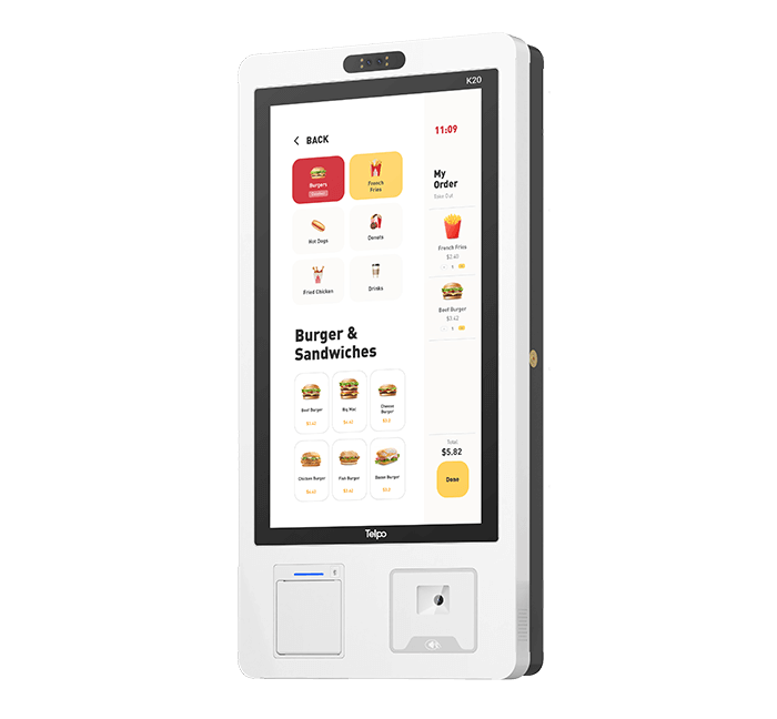 Food Self-Ordering Kiosk Machine